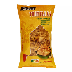 [8623] AUCHAN Tortillas au fromage à l'huile de tournesol 400g