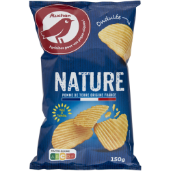 [2824] AUCHAN Chips Extra Craquante A L'Huile De Tournsol